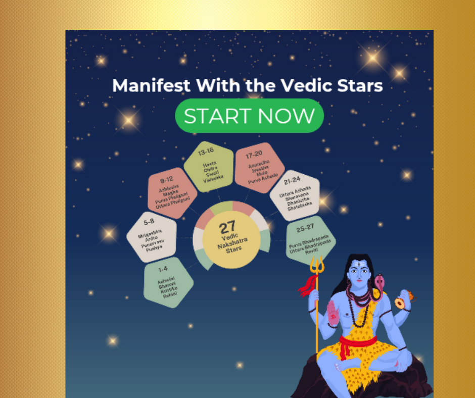 Manifest with the Vedic Stars Course: (Click Product Image for Product Description)